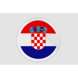 Croatia Flag Badge Style 10 - DecalsHouse