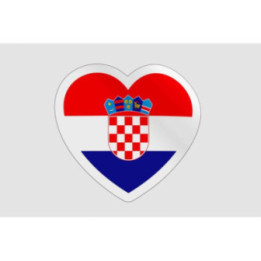 Croatia Flag Badge Style 4 - DecalsHouse