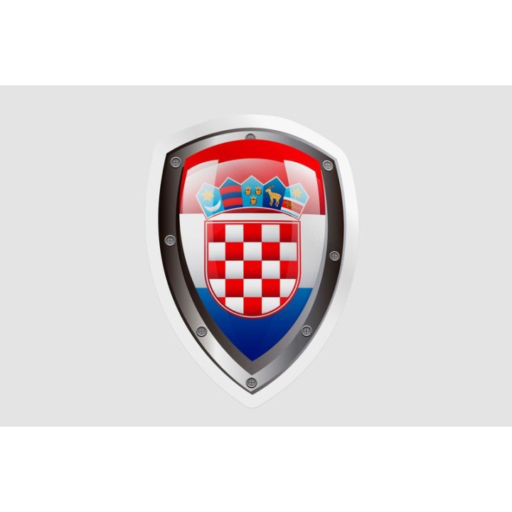 Croatia Flag Badge - DecalsHouse