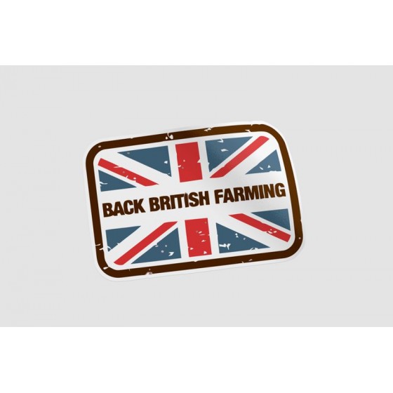 Back British Farming Sticker