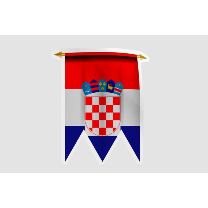 Croatia Flag Pennant - DecalsHouse