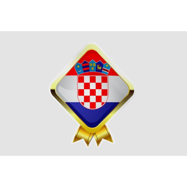 Croatia Flag Sticker - DecalsHouse