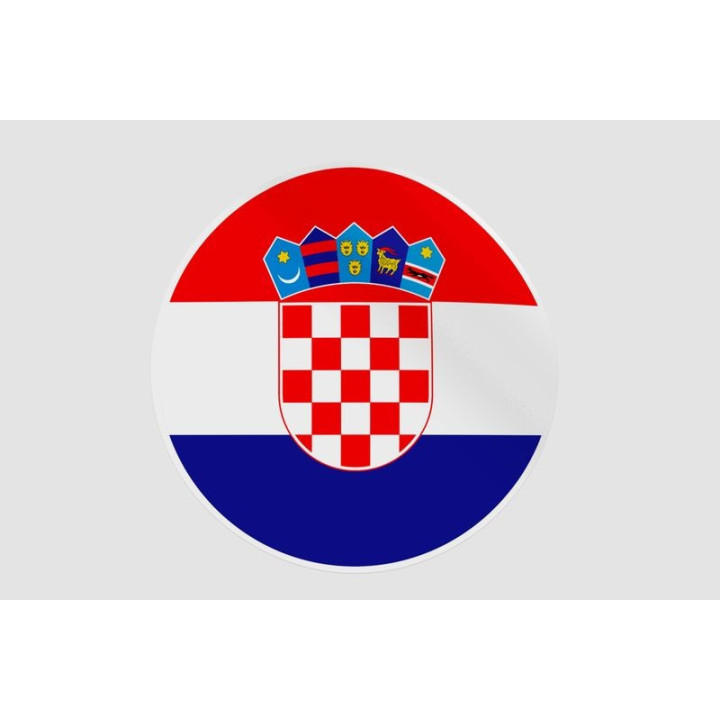 Croatia Flag Style 24 Sticker - DecalsHouse