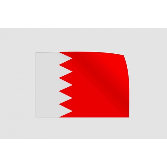 Bahrain Flag Style 2 Sticker