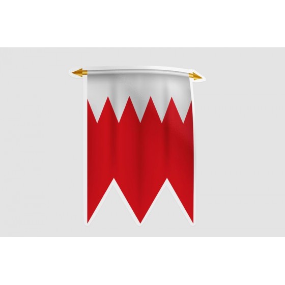 Bahrain Flag Style 7 Sticker
