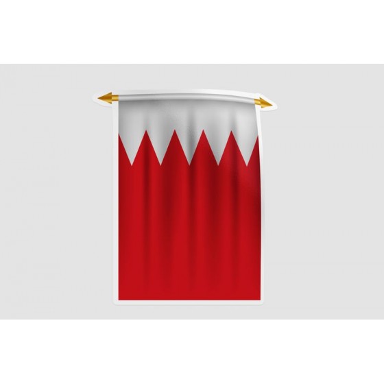 Bahrain Flag Style 9 Sticker