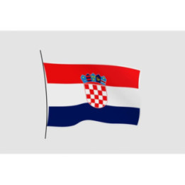 Croatia Waving Flag Style 2 Sticker - DecalsHouse