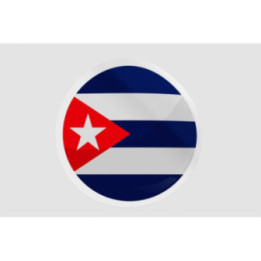 Cuba Flag Icon Style 5 - DecalsHouse