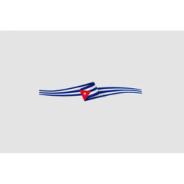 Cuba Flag Ribbon Style 3 - DecalsHouse