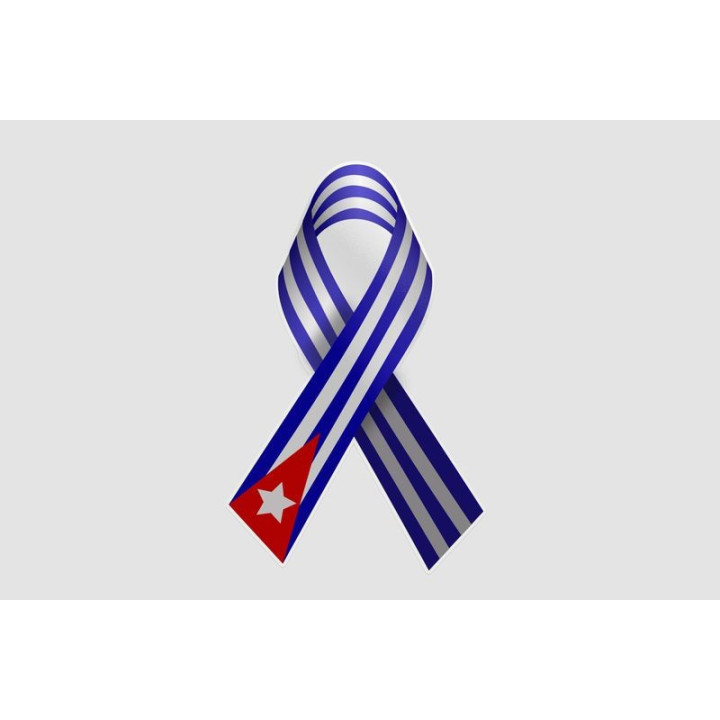 Cuba Flag Style 10 Sticker - DecalsHouse