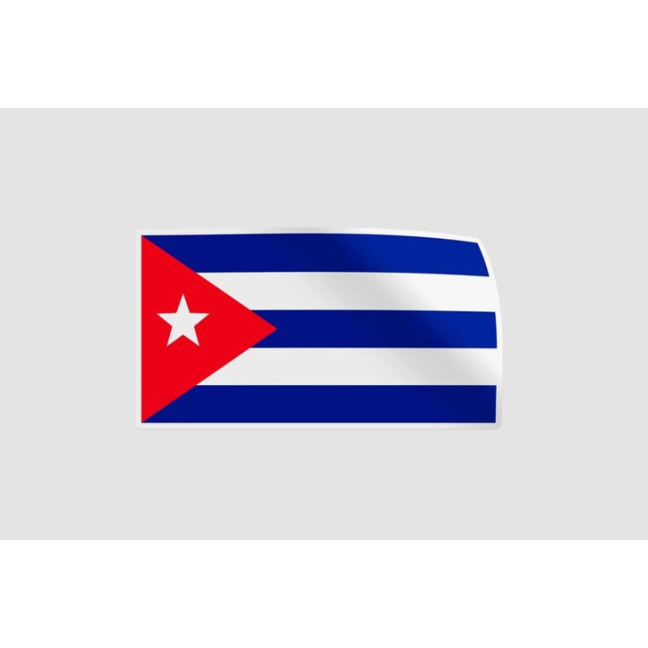 Cuba Flag Style 5 - DecalsHouse