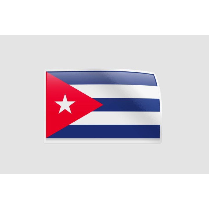 Cuba Flag Style 7 - DecalsHouse
