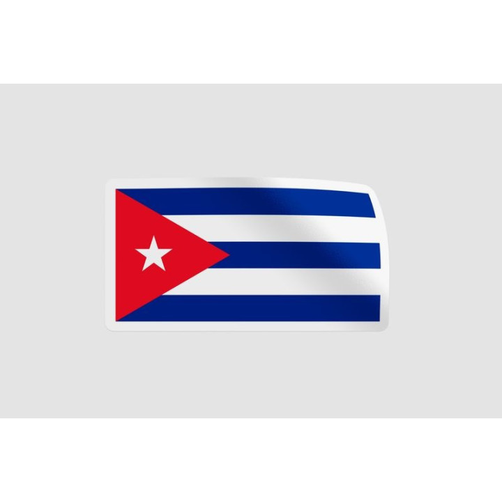 Cuba Flag Style 8 - DecalsHouse