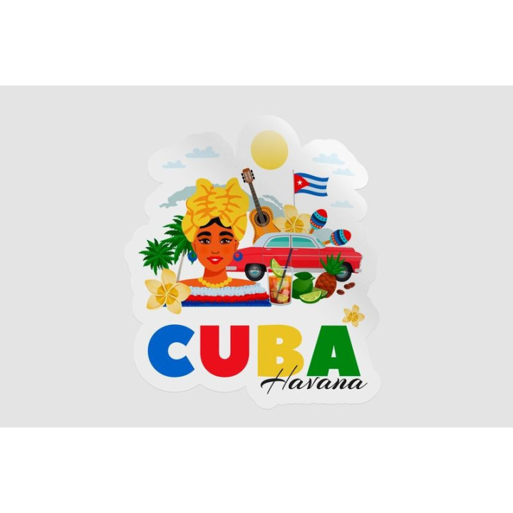 Cuba Havana Sticker - DecalsHouse