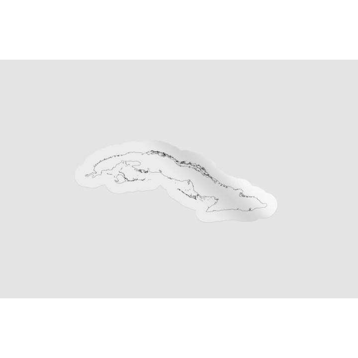Cuba Map Outline Style 3 - DecalsHouse