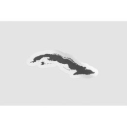 Cuba Map Outline Style 4 - DecalsHouse