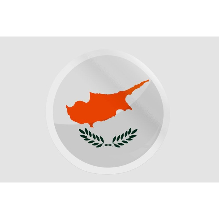 Cyprus Flag Icon Style 4 - DecalsHouse