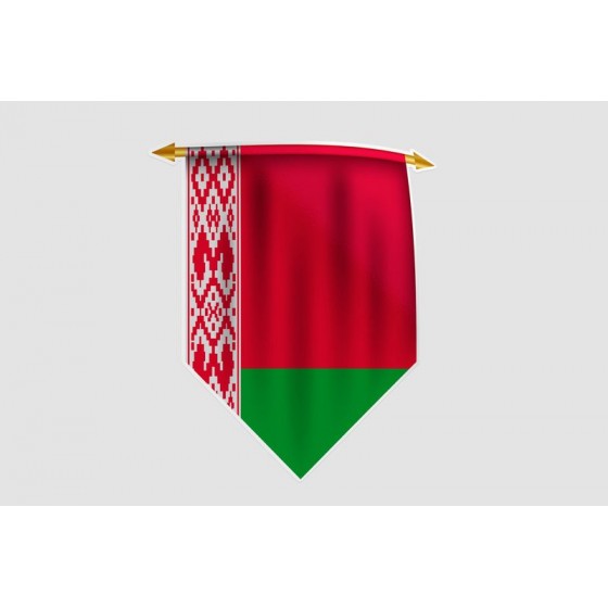 Belarus Flag Style 13 Sticker