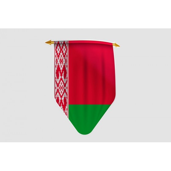 Belarus Flag Style 15 Sticker