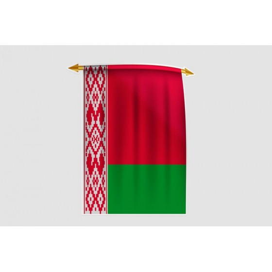 Belarus Flag Style 16 Sticker