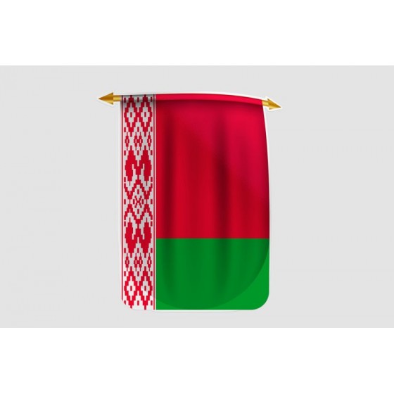 Belarus Flag Style 17 Sticker