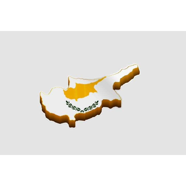 Cyprus Map Sticker - DecalsHouse