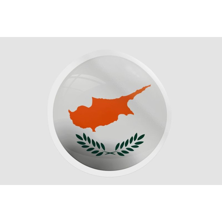 Cyprus National Flag Style 4 - DecalsHouse