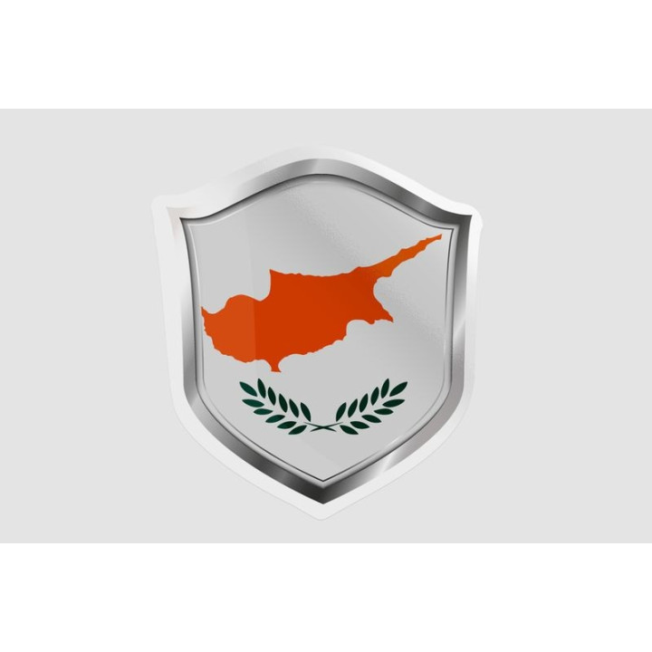 Cyprus National Flag Style 5 - DecalsHouse