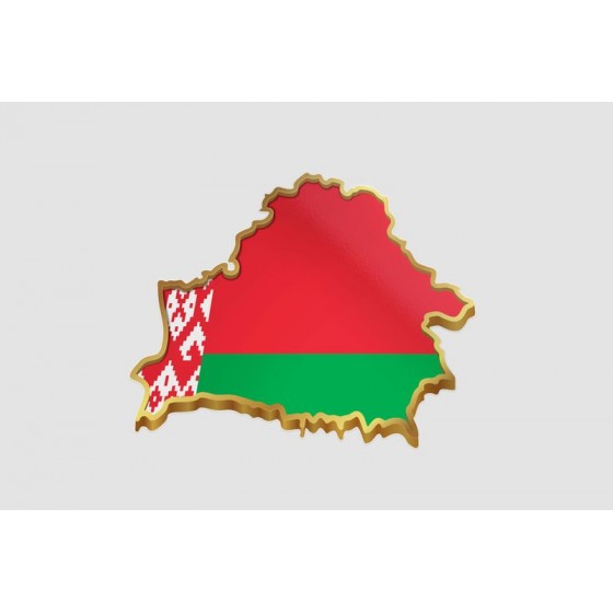 Belarus Map Style 4 Sticker