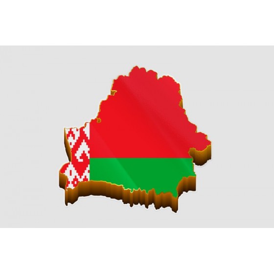 Belarus Map Style 6 Sticker