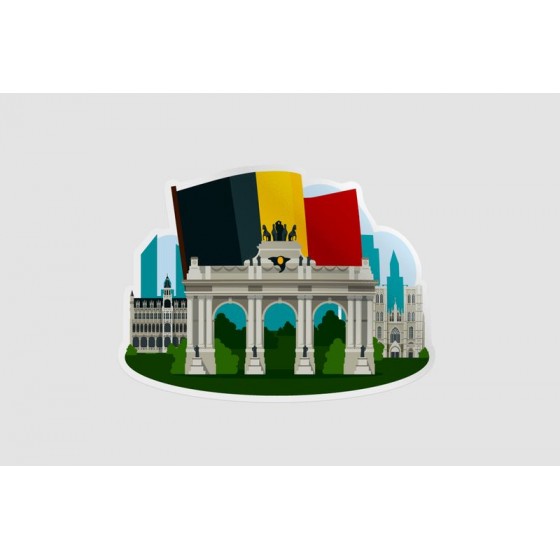 Belgium Brussels Sticker
