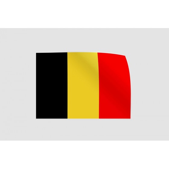 Belgium Flag Style 20 Sticker