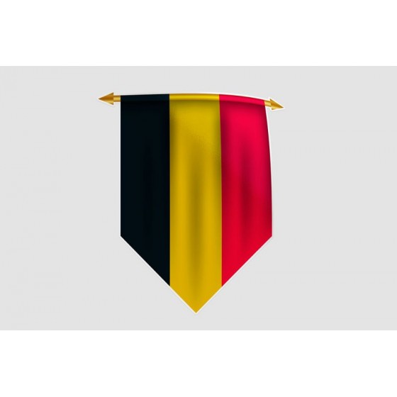 Belgium Flag Style 24 Sticker