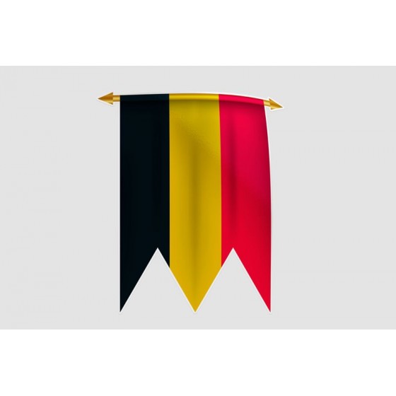Belgium Flag Style 25 Sticker