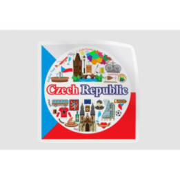 Czech Republic Icons Style 2 Sticker - DecalsHouse