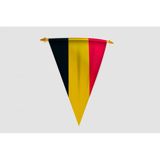 Belgium Flag Style 31 Sticker