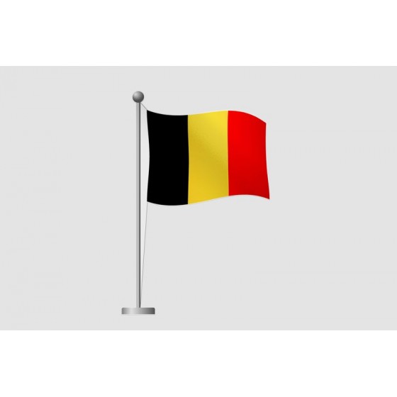Belgium Flag Style 33 Sticker