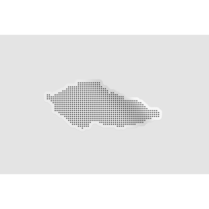 Czech Republic Map Style 4 Sticker - DecalsHouse