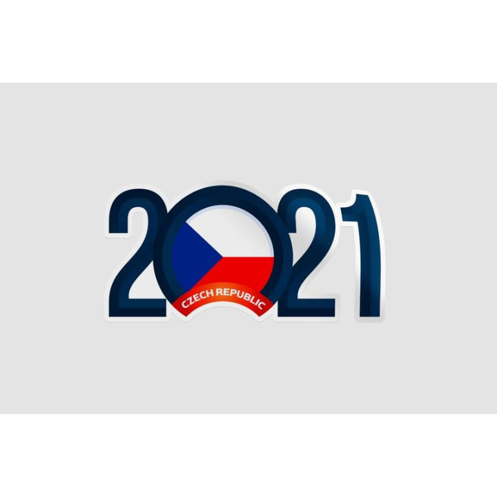 Czech Republic New Year Sticker - DecalsHouse