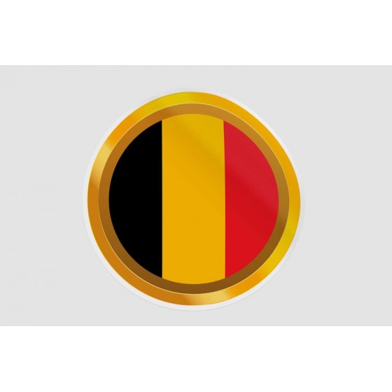 Belgium Flag Style 45 Sticker