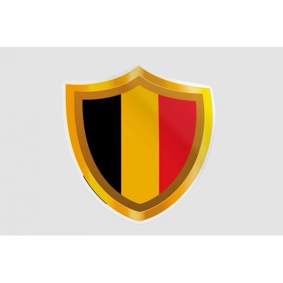 Belgium Flag Style 46 Sticker