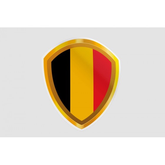 Belgium Flag Style 48 Sticker