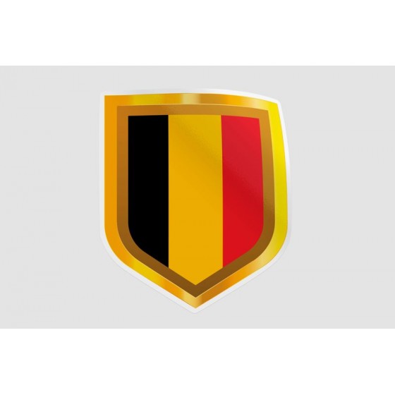 Belgium Flag Style 49 Sticker