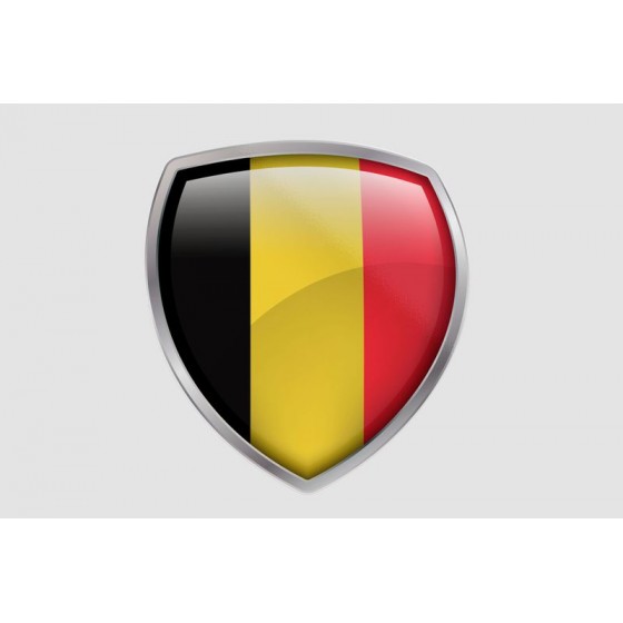 Belgium Flag Style 5 Sticker