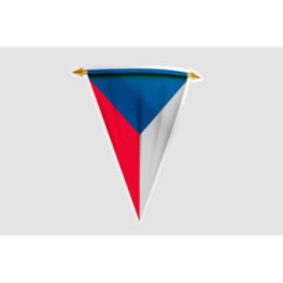 Czech Republic Pennant Flag Style 8 Sticker - DecalsHouse