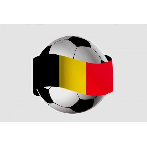 Belgium Football Ball Sticker