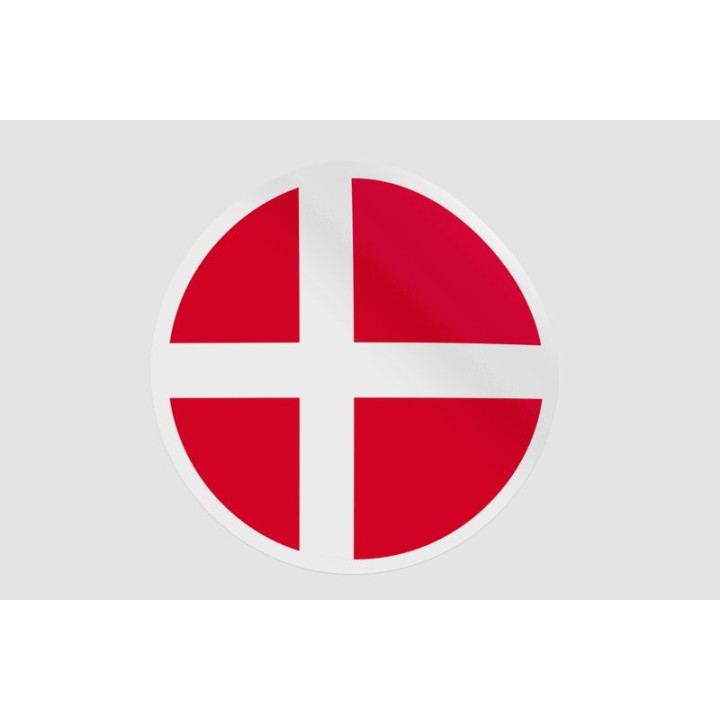 Denmark Flag Sticker - DecalsHouse
