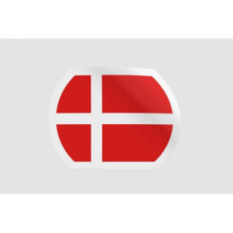 Denmark Flag Style 14 Sticker - DecalsHouse