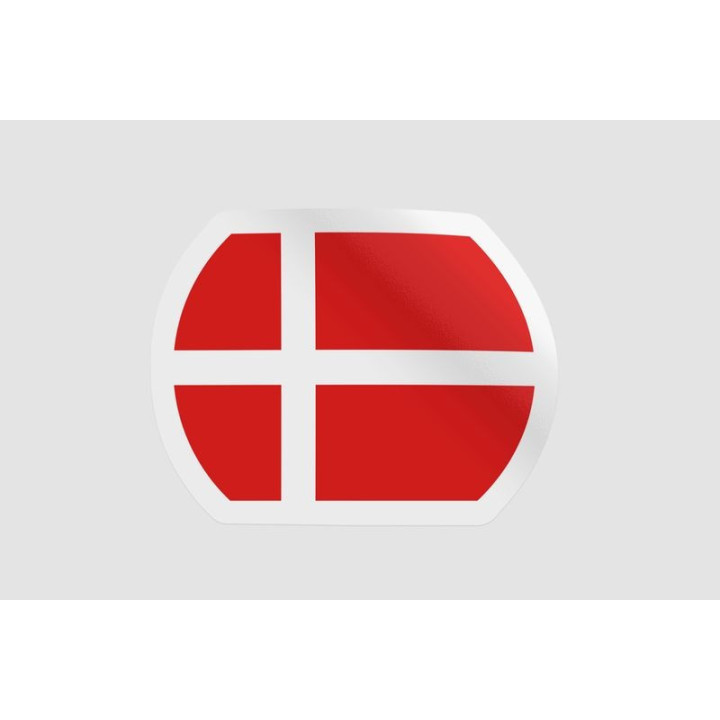 Denmark Flag Style 14 Sticker - DecalsHouse