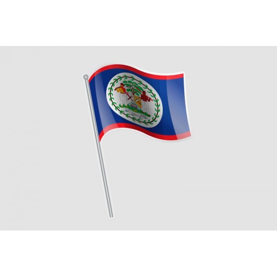 Belize Flag Sticker